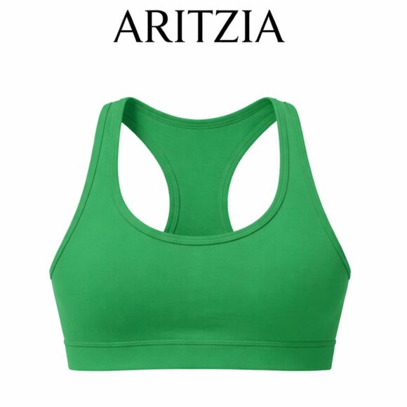 Aritzia Other - Aritzia TNA Action Green Sports Bra Size M Racerback Athletic Crop